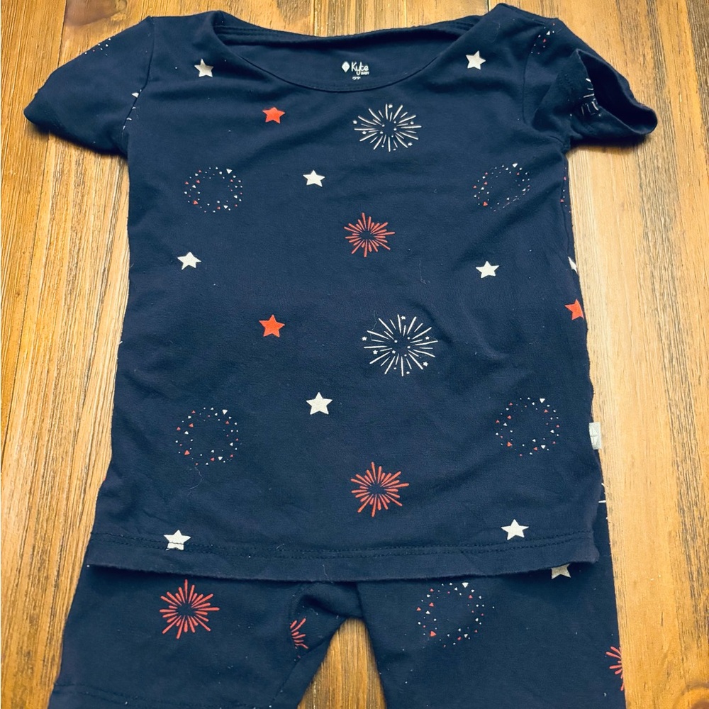 Kyte BABY Navy Fireworks Toddler PJs